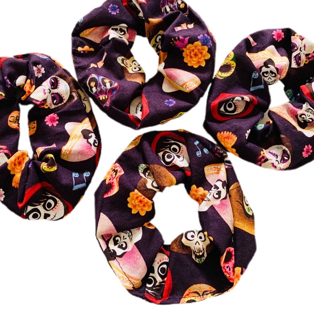 Scrunchies Boho 5-pack Scrunchies Handmade Large Five piece Bundle
